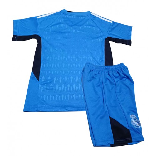 Maillot de foot Real Madrid Gardien de but Extérieur enfant 2023-24 Manches Courte (+ pantalon court)